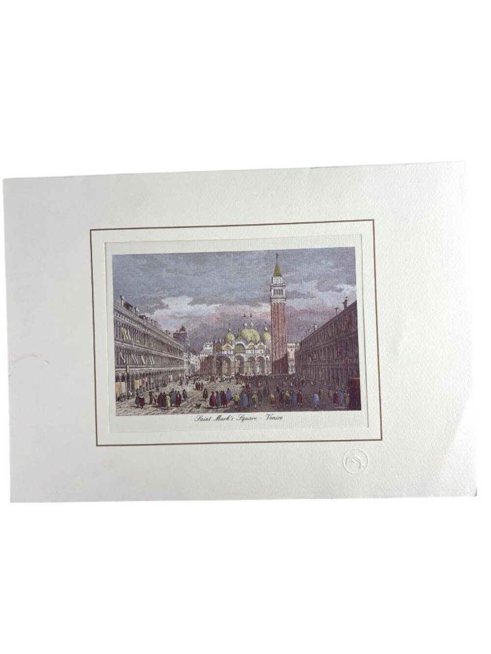 Venice St Mark's Square Vintage Print • Dark Academia Decor • Italian Travel Art